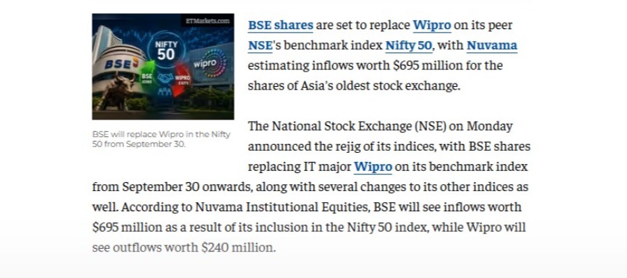 BSE IN NIFTY